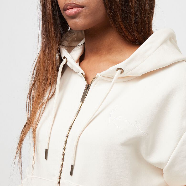Hoodie met kenmerkende ritssluiting op de borst