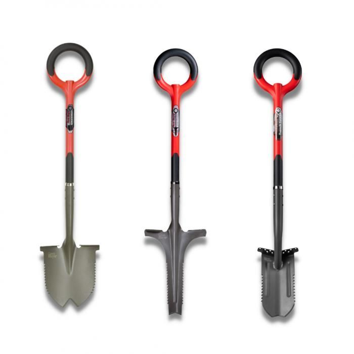 Kit RootSlayer™ - Pala redonda/desmalezador/pala para zanjas - Para cavar/palar/desmalezar - Multifuncional para las superficies más difíciles.