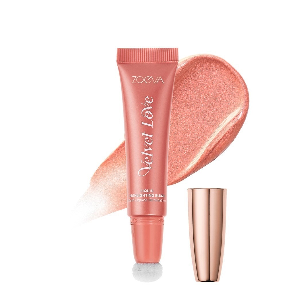ZOEVA izgaismojošais Velvet Love šķidrais vaigu sārtums - 13 ml
