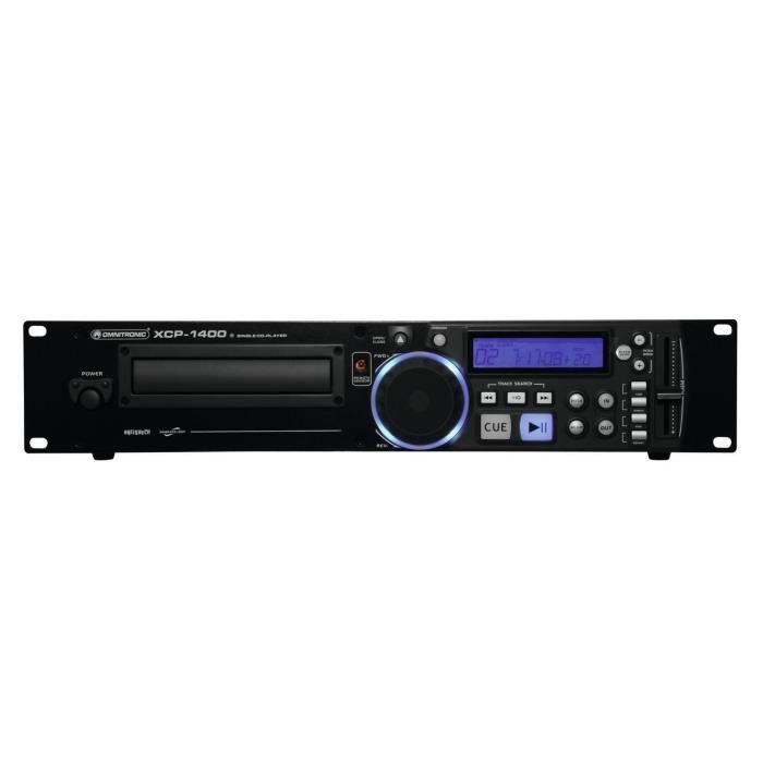 CD Player - OMNITRONIC - XCP-1400 - Black - 1 drive - 19