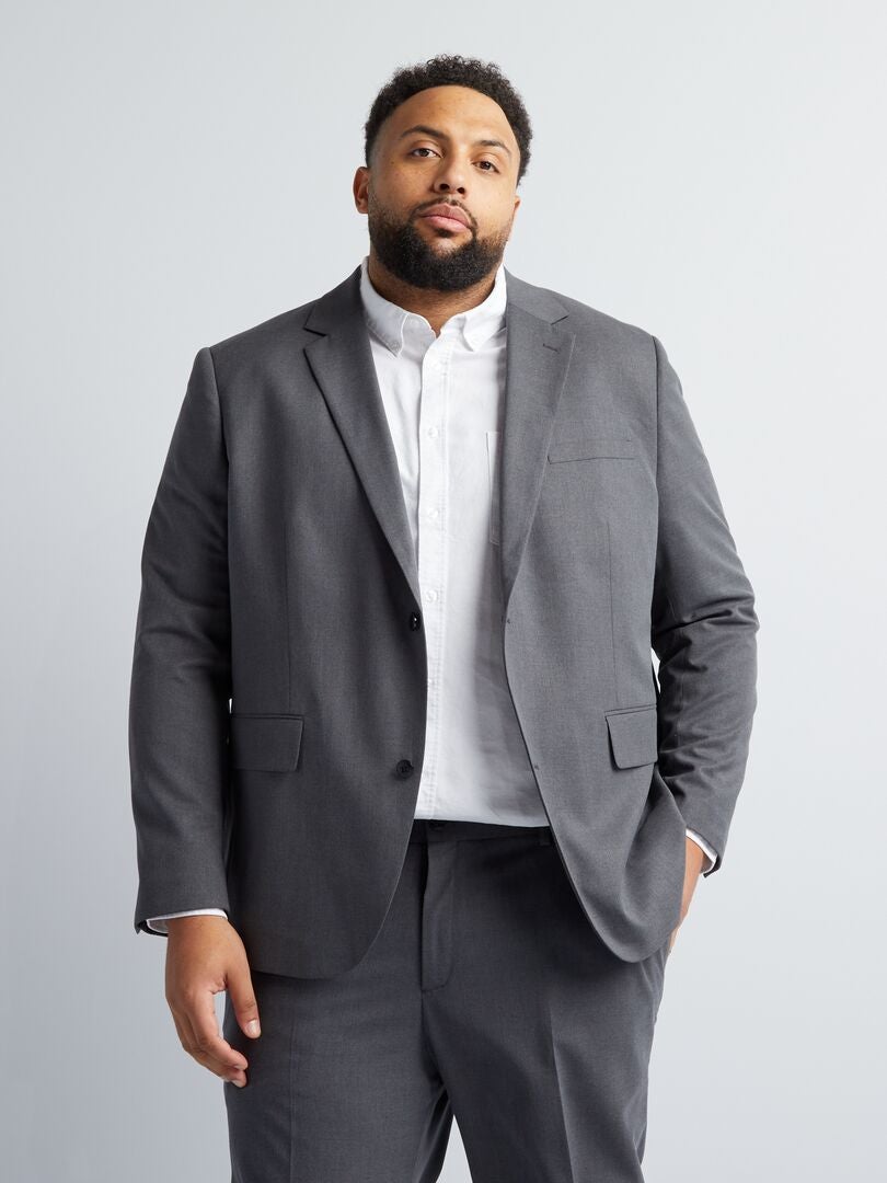 Blazer Slim Fit - Cinza