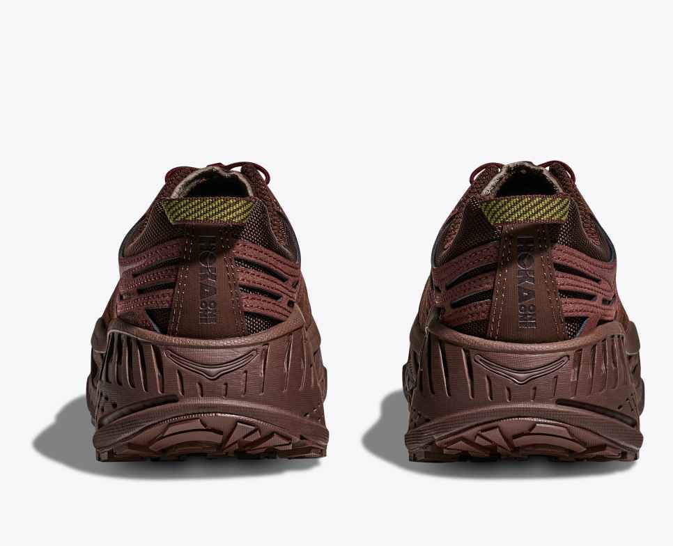 HOKA Elite Terrain System Stinson EVO OG Cold Brew / Varsity Burgundy