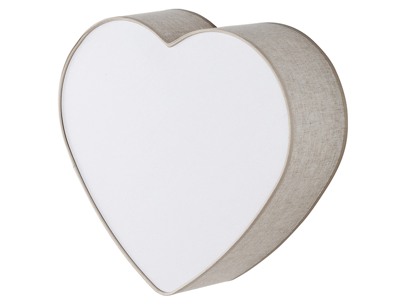 Lampa dziecięca Heart 2-punktowa tkaninowa beżowa