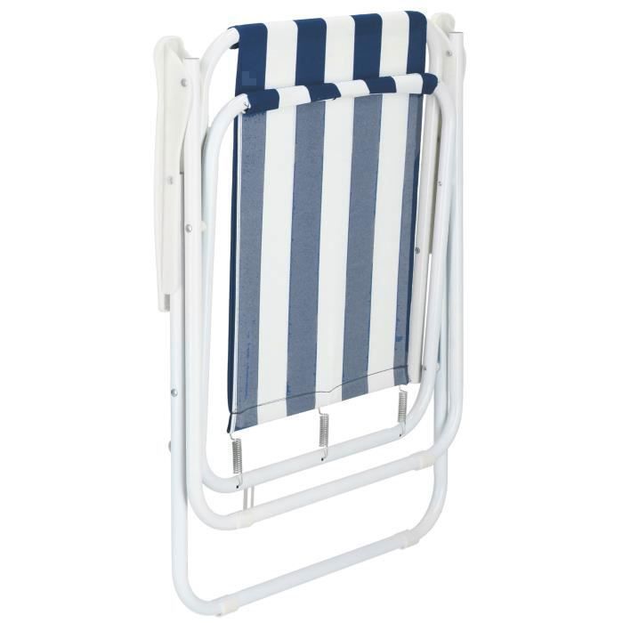 Sedia pieghevole da spiaggia/campeggio SPRINGOS® 52x59x80 cm - Blu scuro