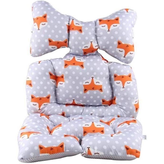 Cojín para cochecito, cojín para silla de paseo de bebé, cojín para trona de bebé, almohadilla de algodón para asiento de coche y cochecito, cálido