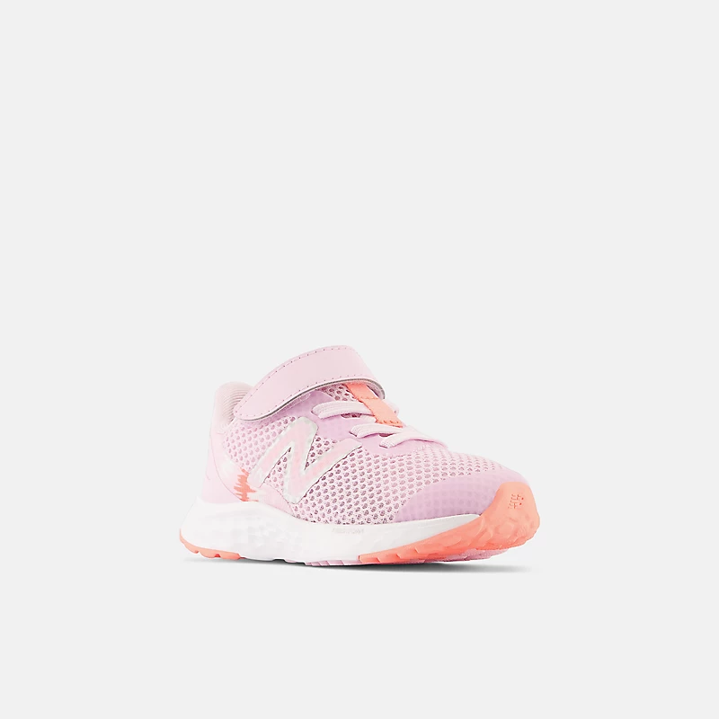 Enfant Fresh Foam Arishi v4 Bungee Lace cu curea superioară - Zmeură deschisă cu grapefruit