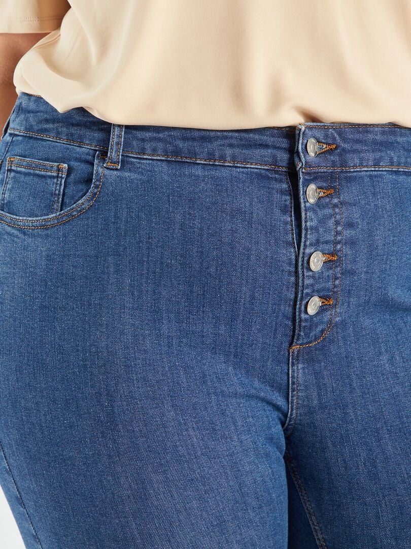 Calça jeans skinny de cintura alta - L32 - AZUL