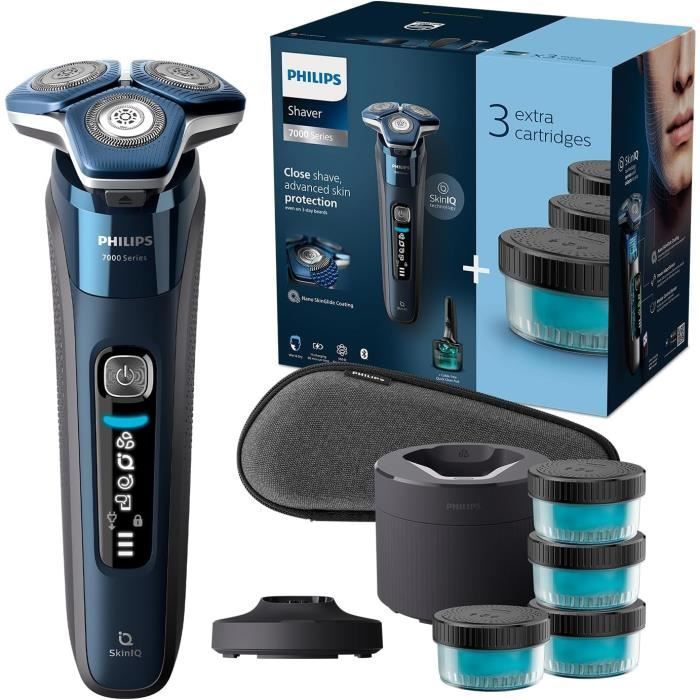 Electric shaver - PHILIPS - S7885/63 - Wet & Dry - Retractable trimmer - 90,000 cuts/minute