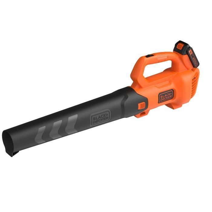 BLACK+DECKER Cordless Axial Blower - BCBL200L-QW - 18V - Airflow of 580m³/h + With 18V - 2Ah Battery and 2Ah Charger
