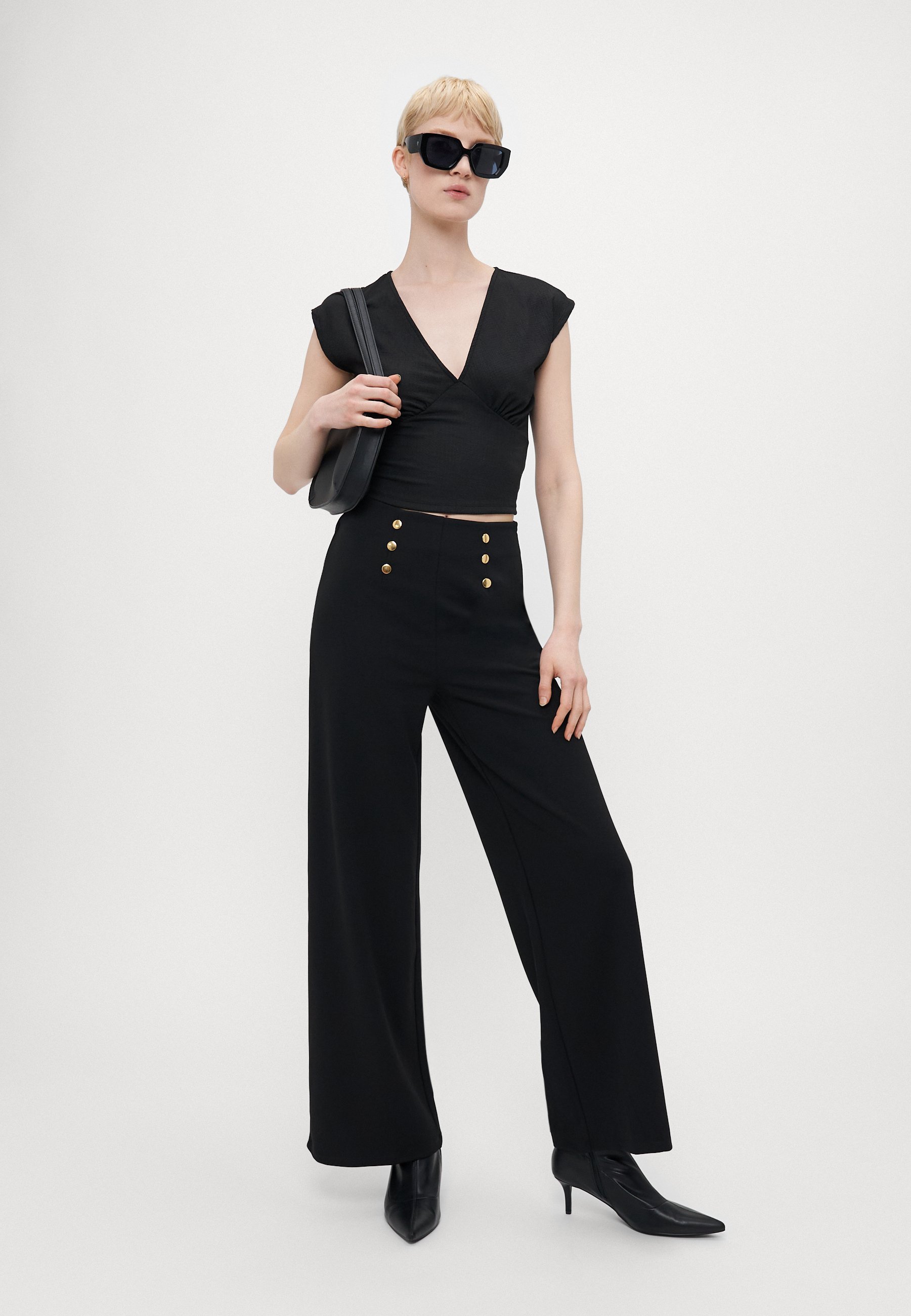 Anna Field lange broek - zwart