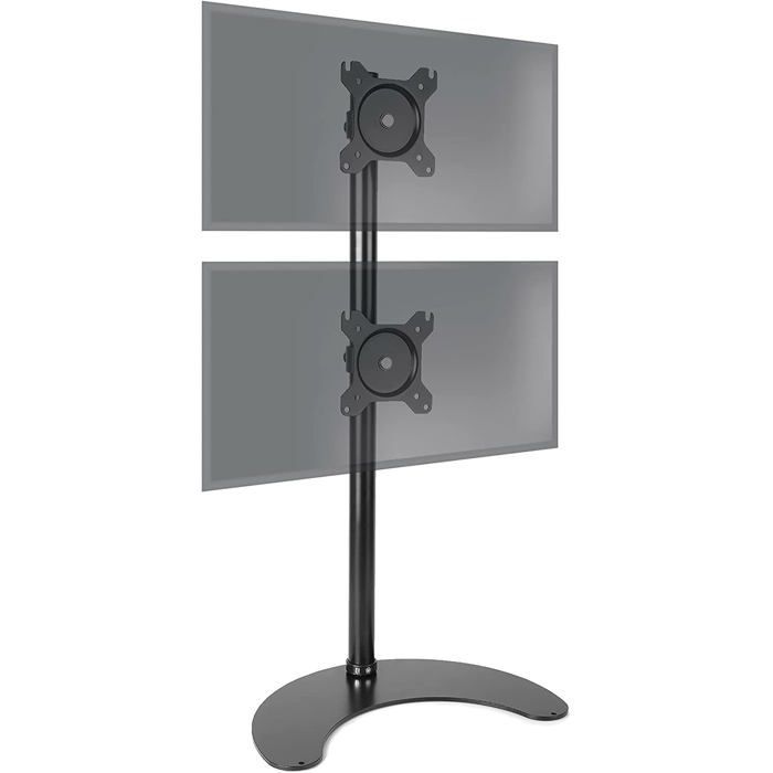 Duronic DM15D2V2 Doppelmonitorarm für Desktop-PCs | Ergonomischer, schwenkbarer Doppelmonitorständer | VESA-kompatibel