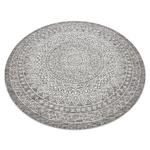 Dywan SZNURKOWY SIZAL LOFT 21207 Rozeta koło koło 120 cm