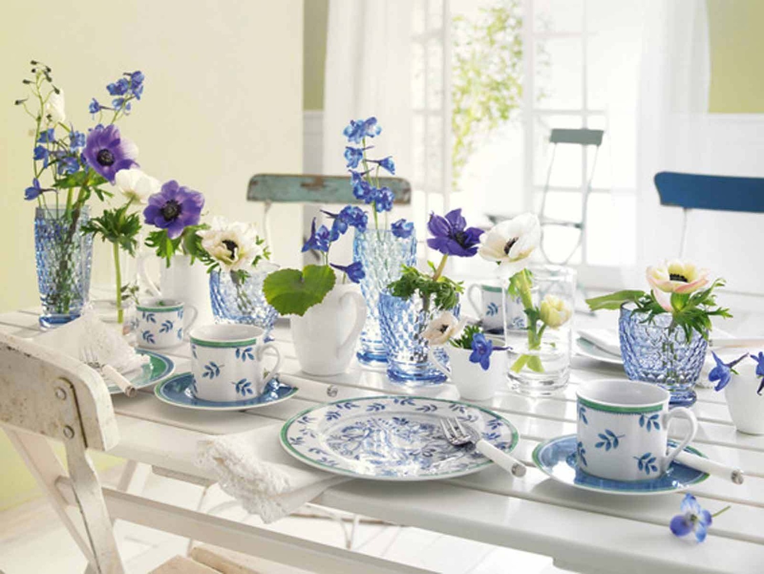Villeroy & Boch čaša, čaša za bijelo vino, plava Boston boja - 1 komad