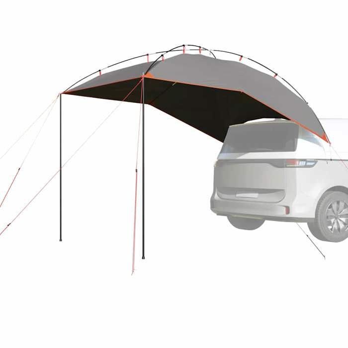 vidaXL Tienda de campaña impermeable gris y naranja para coche, tienda de campaña, tienda de jardín, refugio exterior, tienda de camping, refugio 4009523