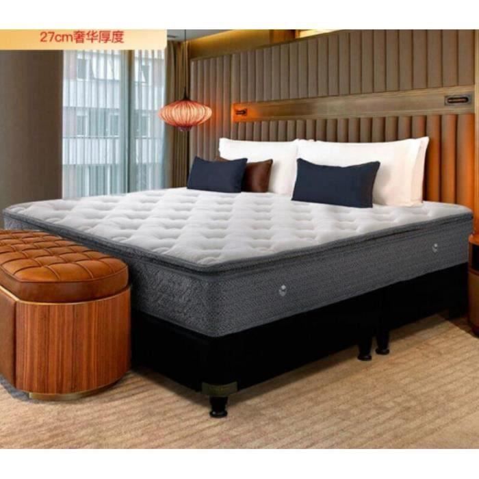 Colchón de espuma viscoelástica de 140x190 cm Memo + 27 cm de grosor - 7 zonas de confort + espuma viscoelástica adaptativa - IZTOSS