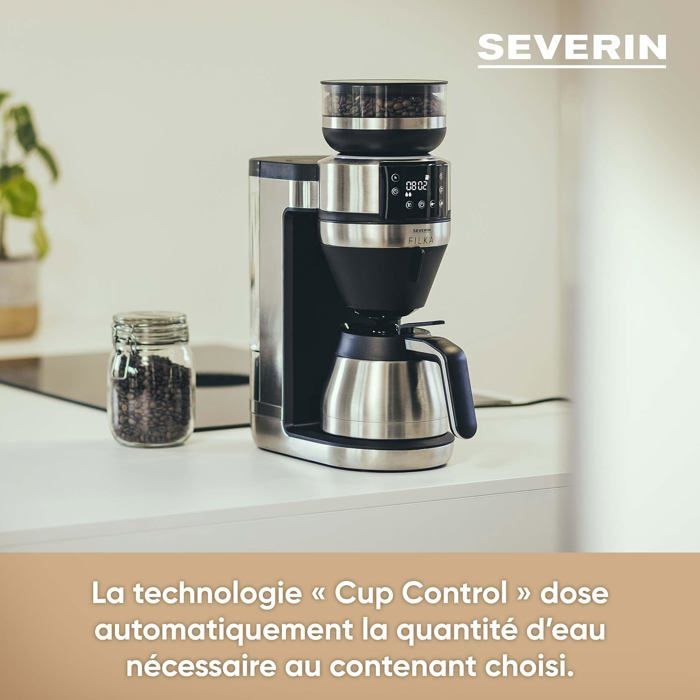 Macchina da caffè automatica con filtro Severin FILKA KA 9695 con macinacaffè termico
