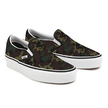 Camo Slip-On Platform personalizzate