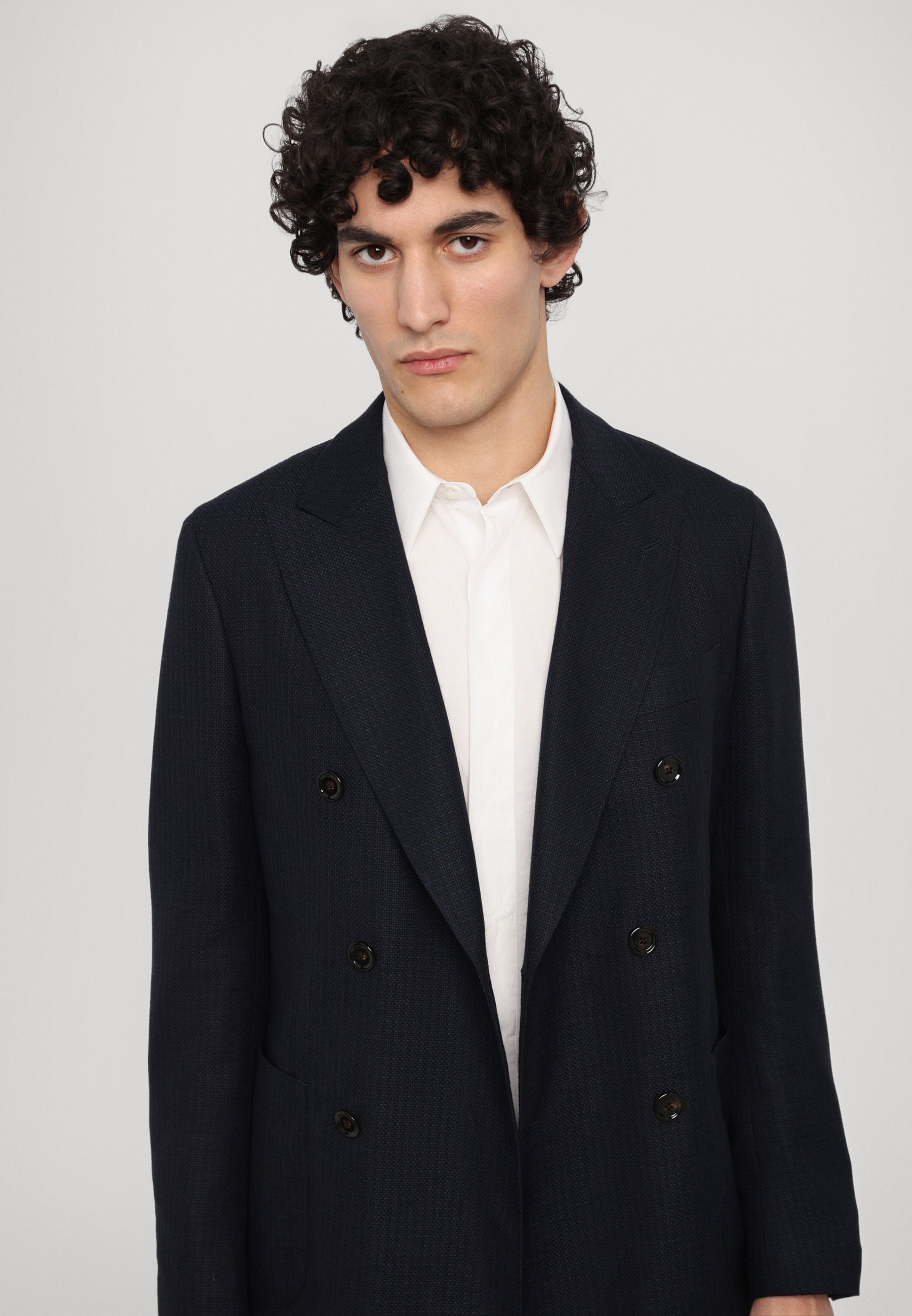 LARDINI ICONIC DROP HERENLAKAS - Colbert - marineblauw