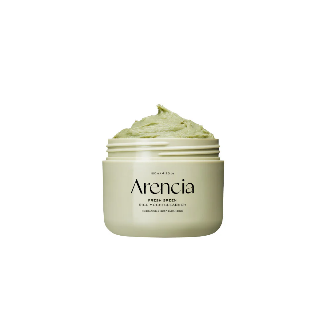 Viso RICE MOCHI Fresh Green Rice Mochi Cleanser - Mousse detergente viso, Gel viso antimperfezioni