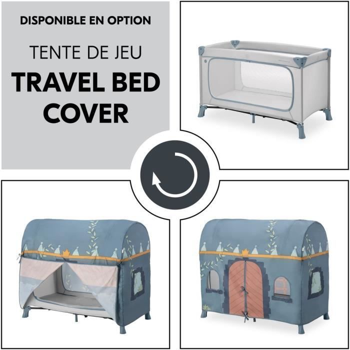 Lit de voyage - HAUCK - DREAM N PLAY PLUS - 60 x 120 cm - Dès la naissance - Pliable - Dusty blue