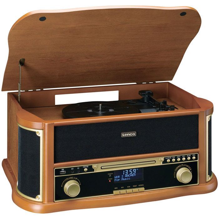 Lenco TCD-2571WD Classic Phono Chaînes vinyle