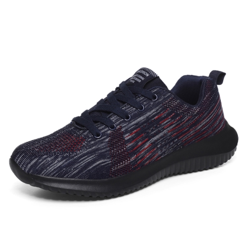 Zapatillas deportivas de malla transpirables para hombre, cómodas, ultraligeras, ideales para correr al aire libre, para ocio y viajes.