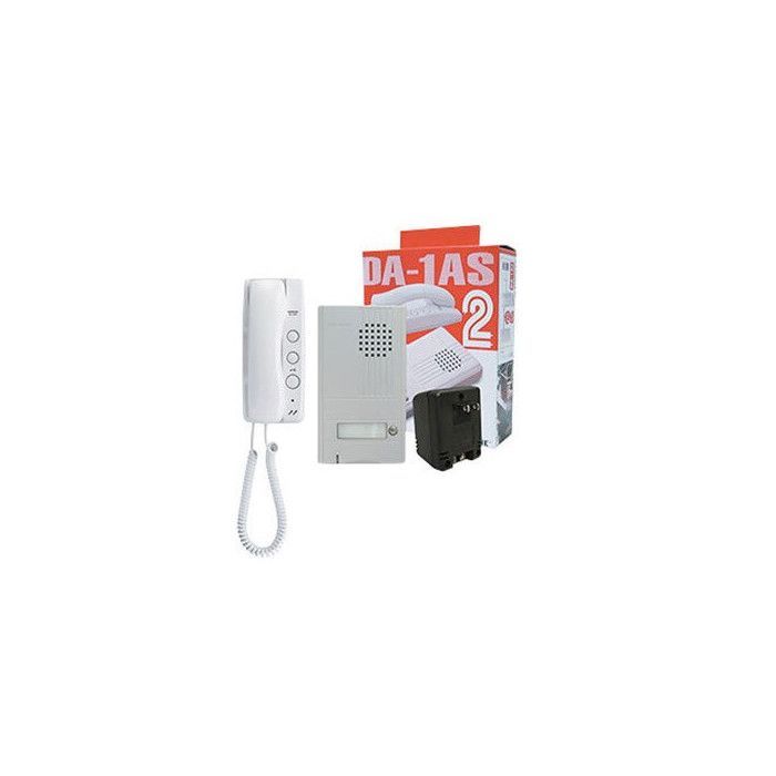 Kit portier audio 2 fils - AIPHONE - 110357 - Aluminium naturel - 1 combiné - Filaire