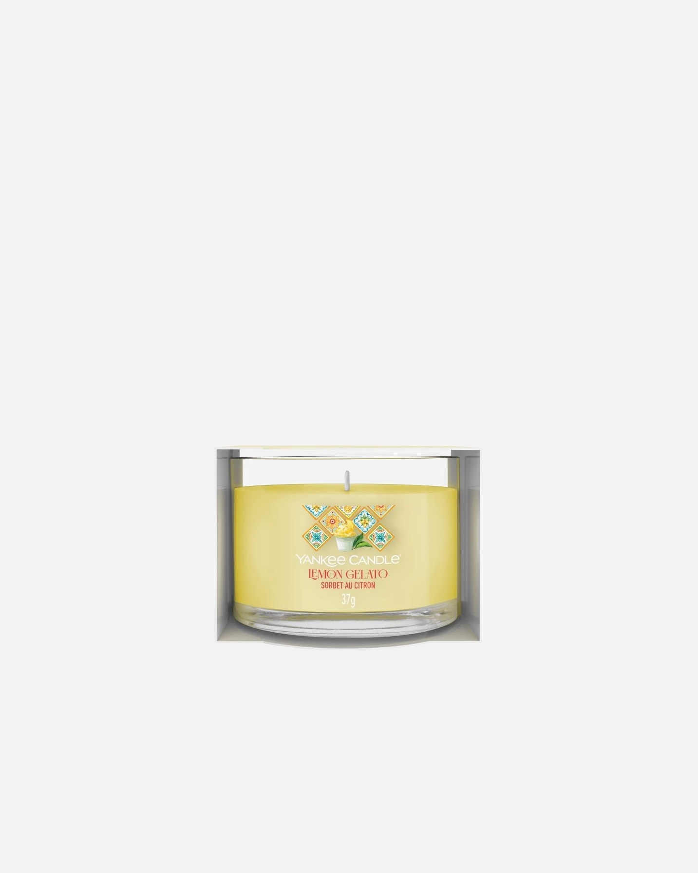 YANKEE CANDLE SIGNATURE SINGLE VOTIVE EN VERRE SORBET AU CITRON