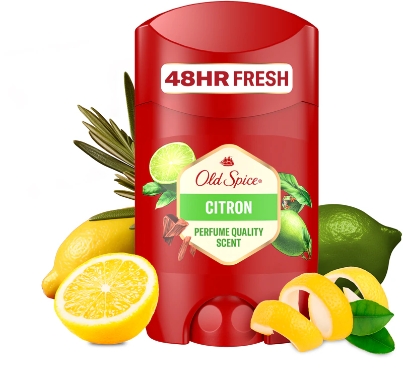 Desodorante em bastão Old Spice Citron para homens