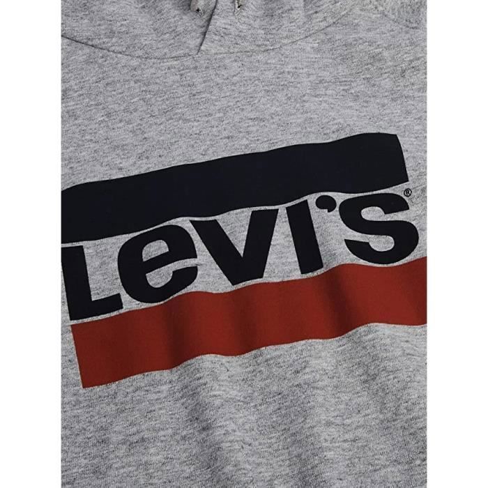 Pull à capuche Levi's sweat à capuche gris femme