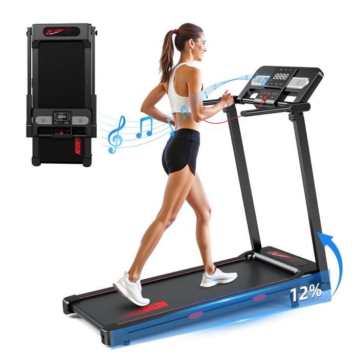 Opvouwbare loopband - YEE RUN - 3.0 pk - Maximale snelheid 14 km/u - Handmatige hellingshoek 12% - Bluetooth
