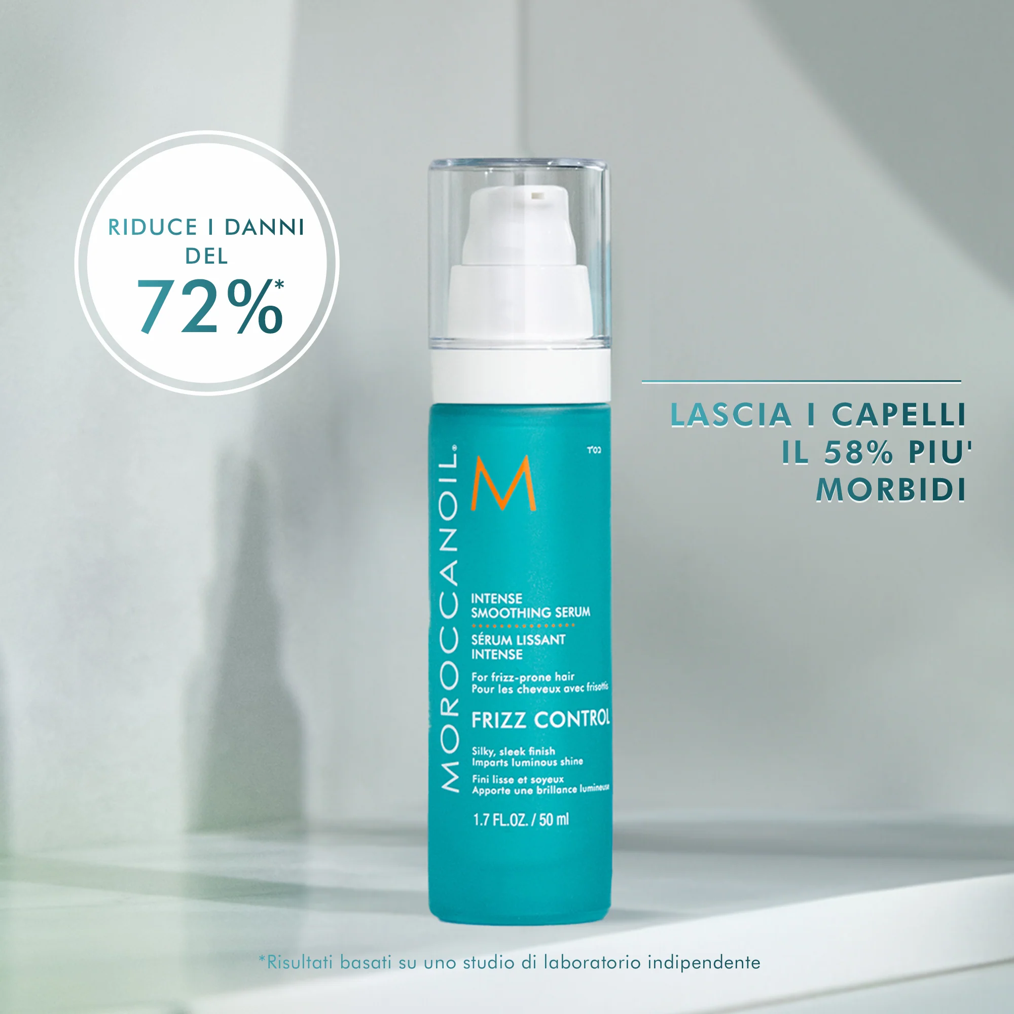 Frizz Control Intense Smoothing Serum - Siero Capelli Styling & Finish