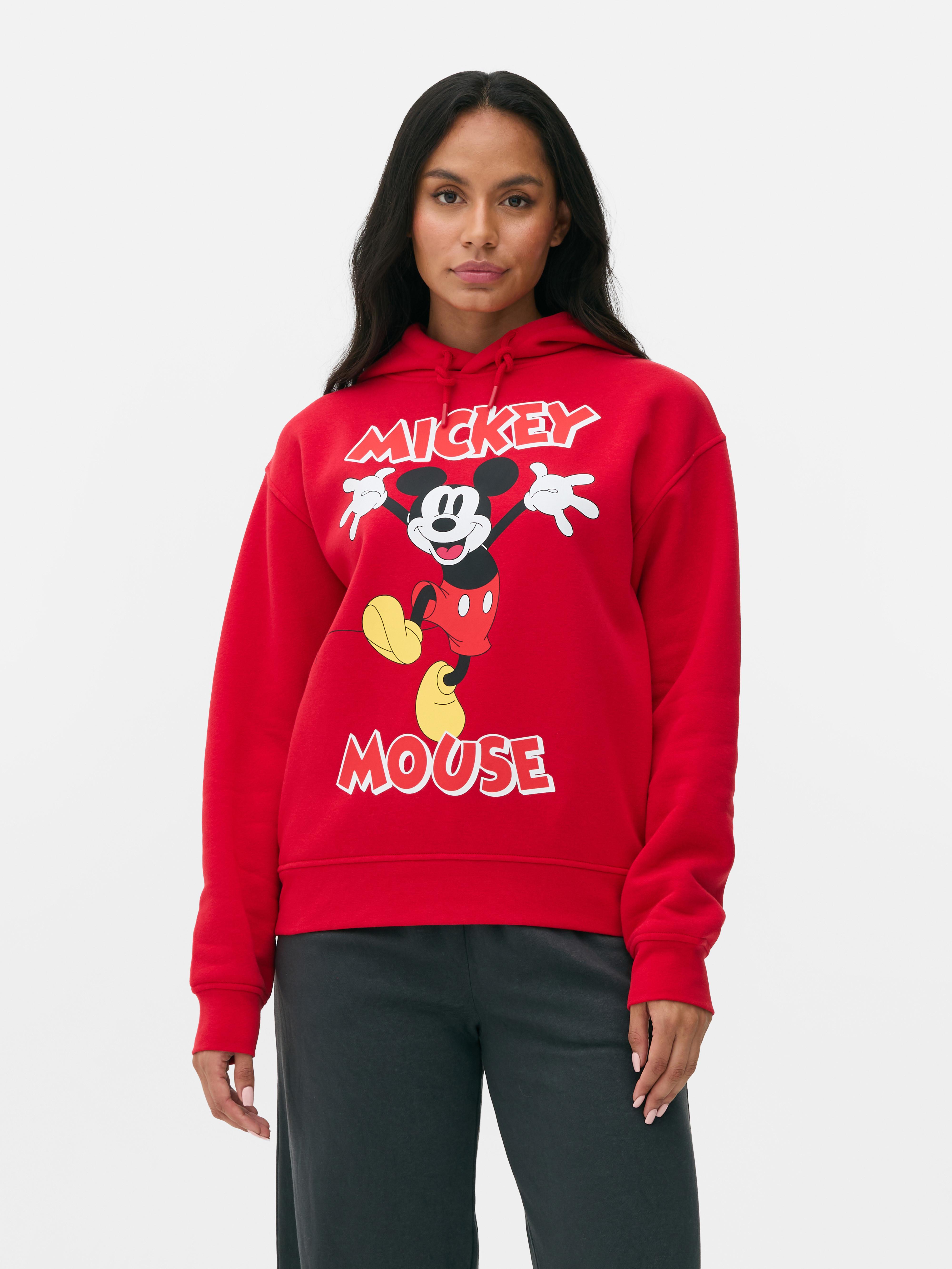 Disney Mickey egér mintás kapucnis pulóver, húzózsinóros, pulóver stílusú Mickey egér mintás kapucnis pulóver