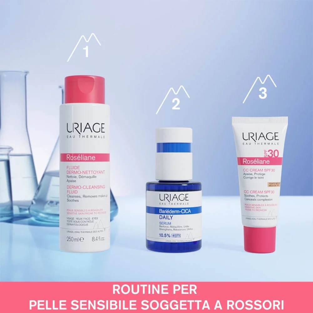 URIAGE Uriage Rosèliane CC kreem SPF 30 ühtlustav näokreem 40 ml ühtlustab nahatooni