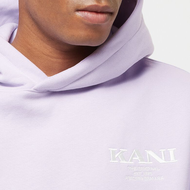 Sudadera con capucha retro extragrande de tejido grueso para el pecho