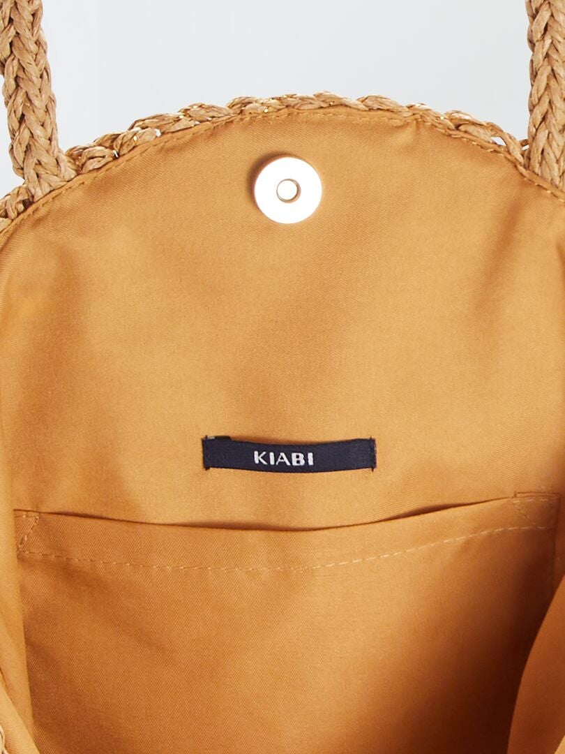 Ronde tas - BEIGE