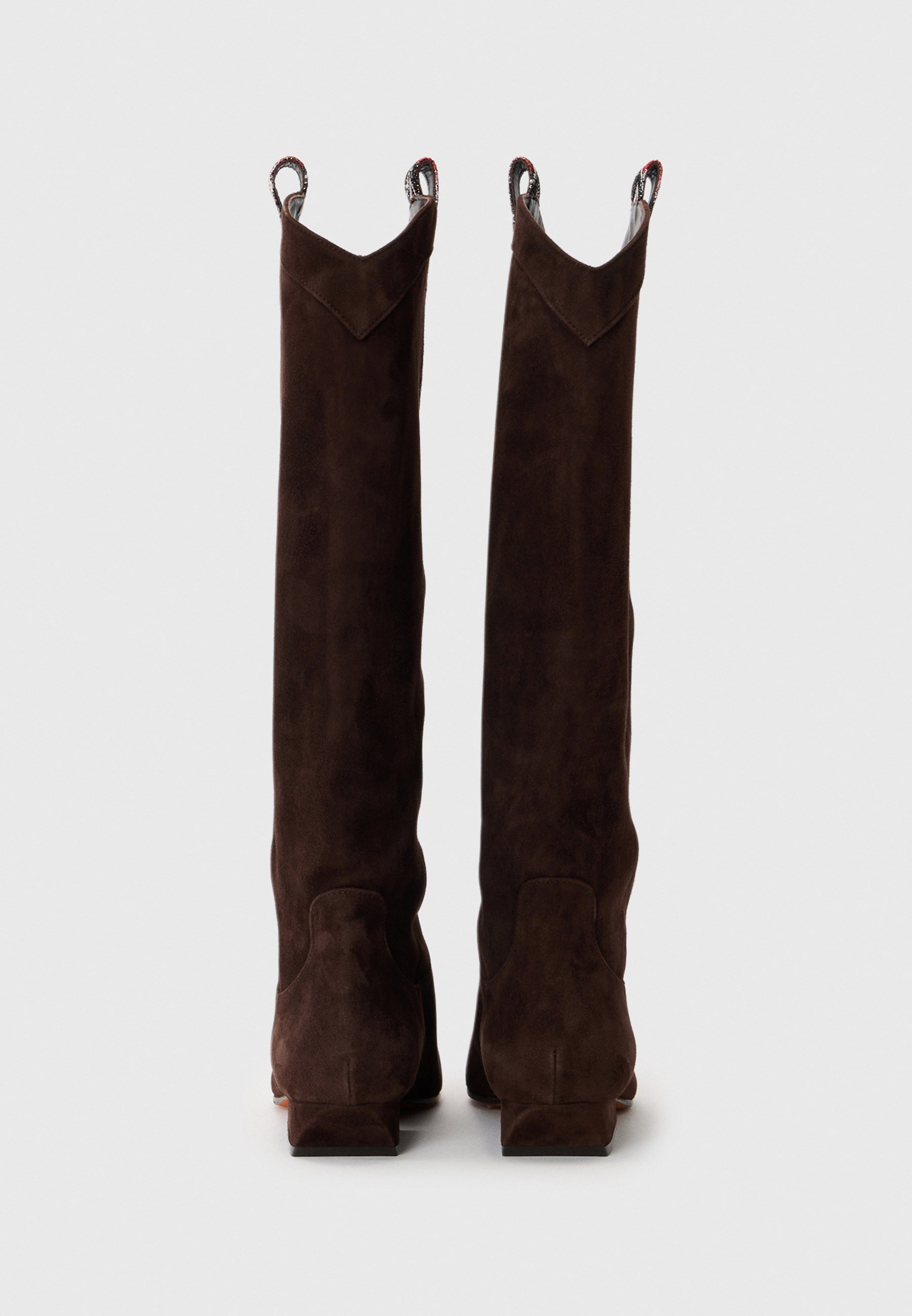 Bottes Missoni CLARA - style cowboy/motard - marron foncé