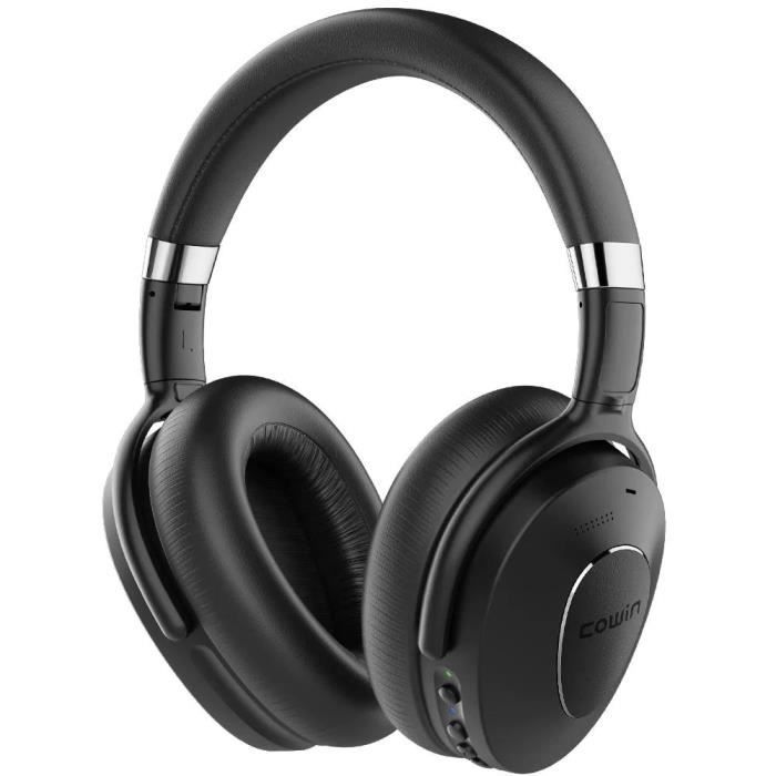 COWIN SE8 Earbuds with Active Noise Cancellation, Wireless Bluetooth Over-Ear Headphones with Microphone/AptX