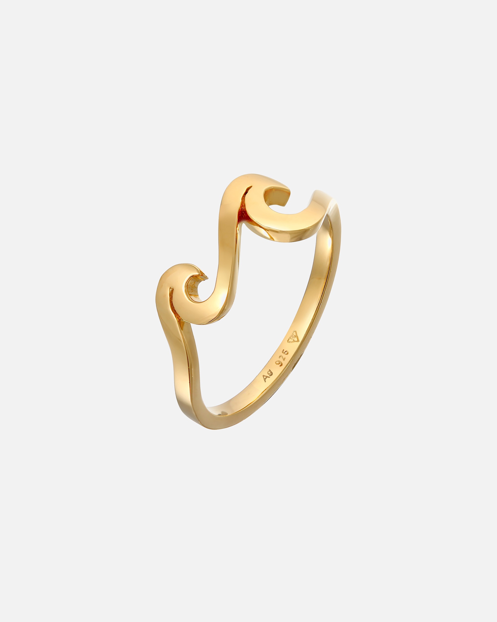 Elli Femmes Vagues Maritime Basique en Argent Sterling 925