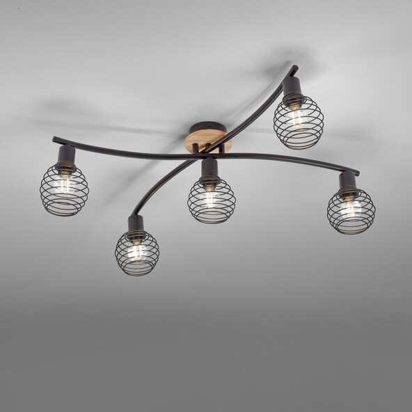 Eugen plafondlamp E14, 5 lampen