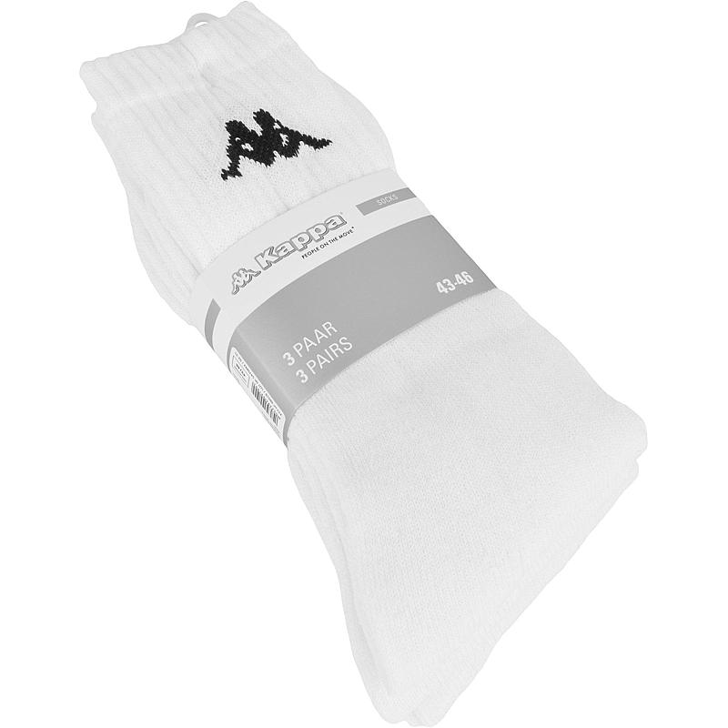 Lot de 3 paires de chaussettes Kappa, pointures 39/42-43/46