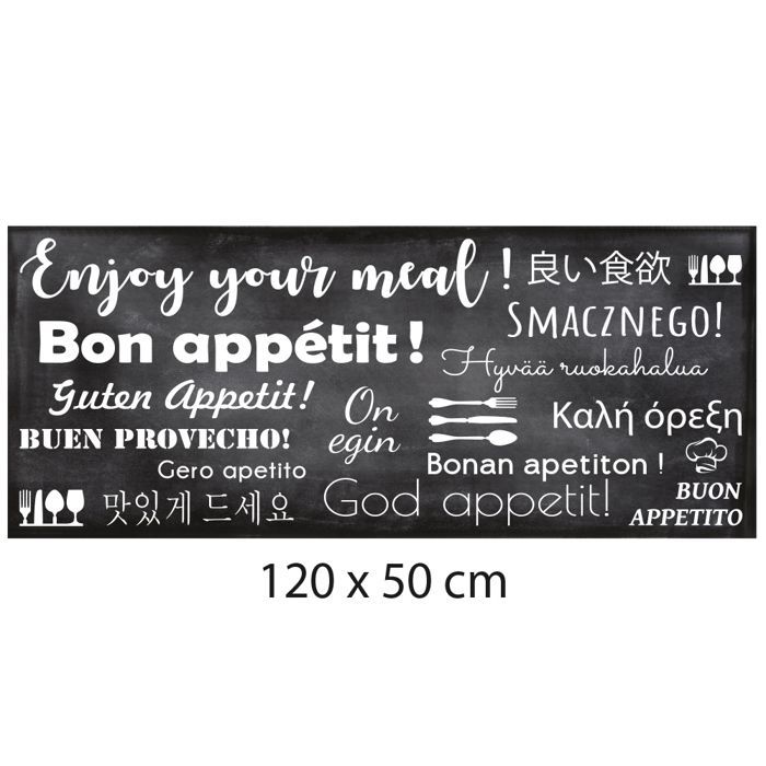 Crédence ENJOY adhésive autocollant sticker - Fond de hotte - 120 x 50 cm