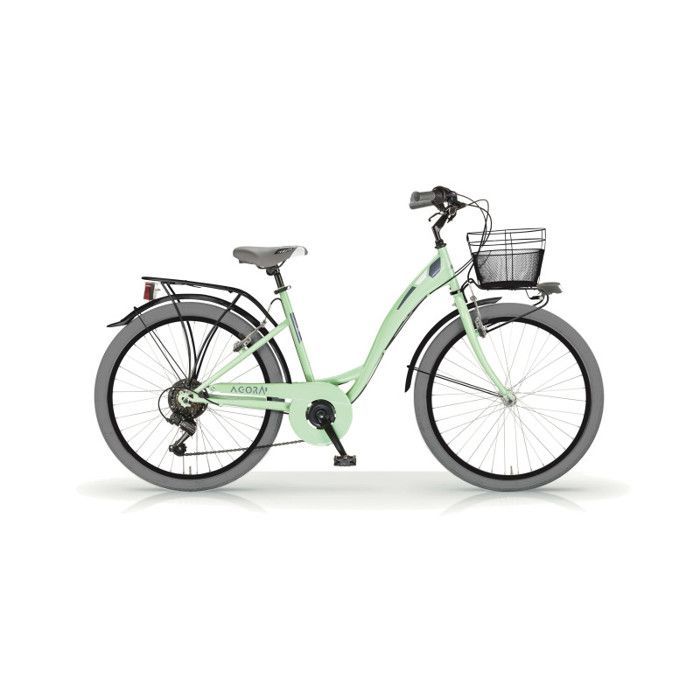 Vélo fille AGORA 24 pouces 6 vitesses vert menthe