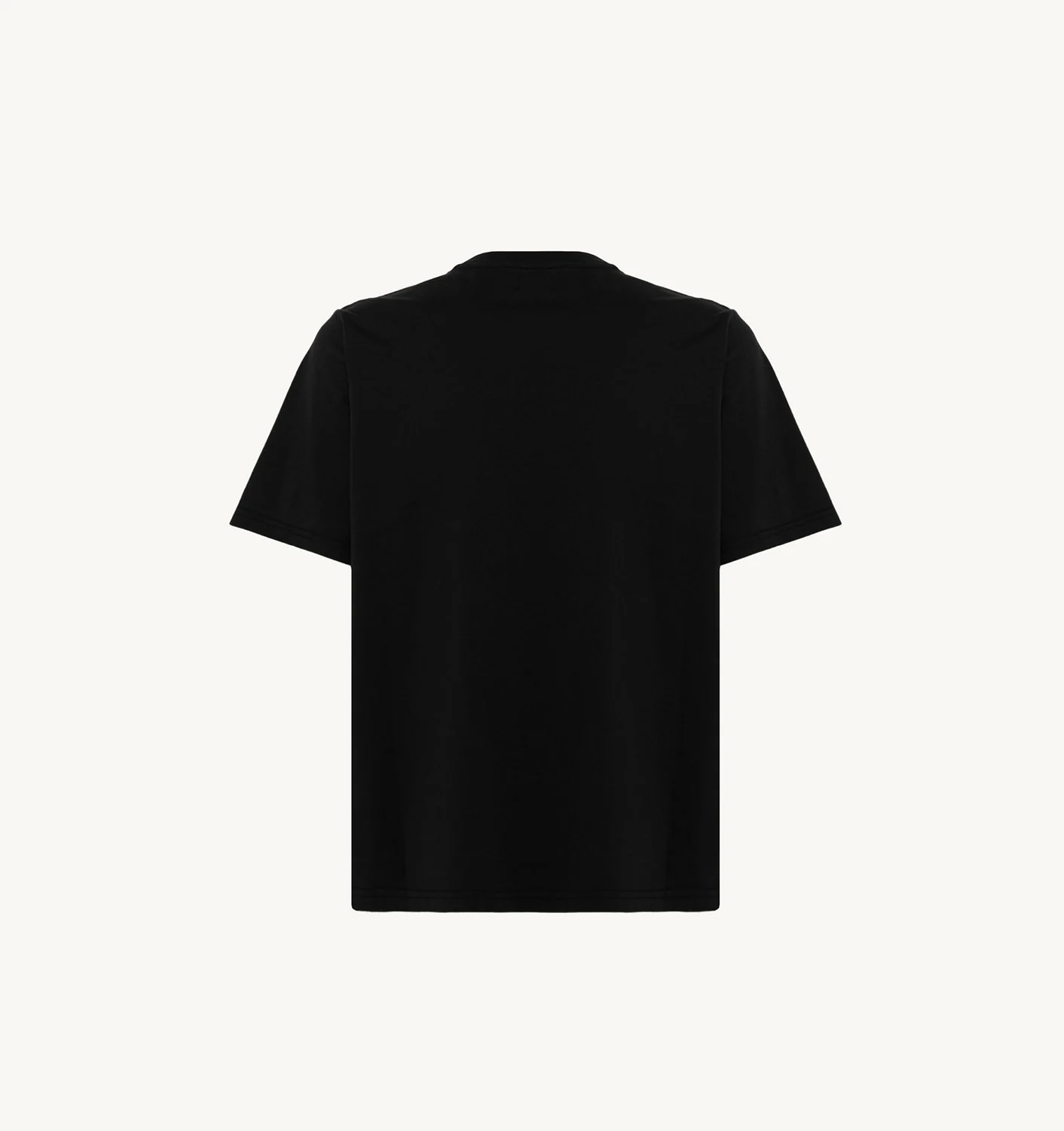 TRICOU NEGRU DIN JERSEY DE BUMBAC