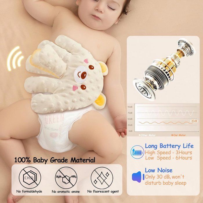 Ayuda para dormir - Palma relajante para bebés - Hamaca para bebés - Ayuda para dormir para bebés y niños - Automática -