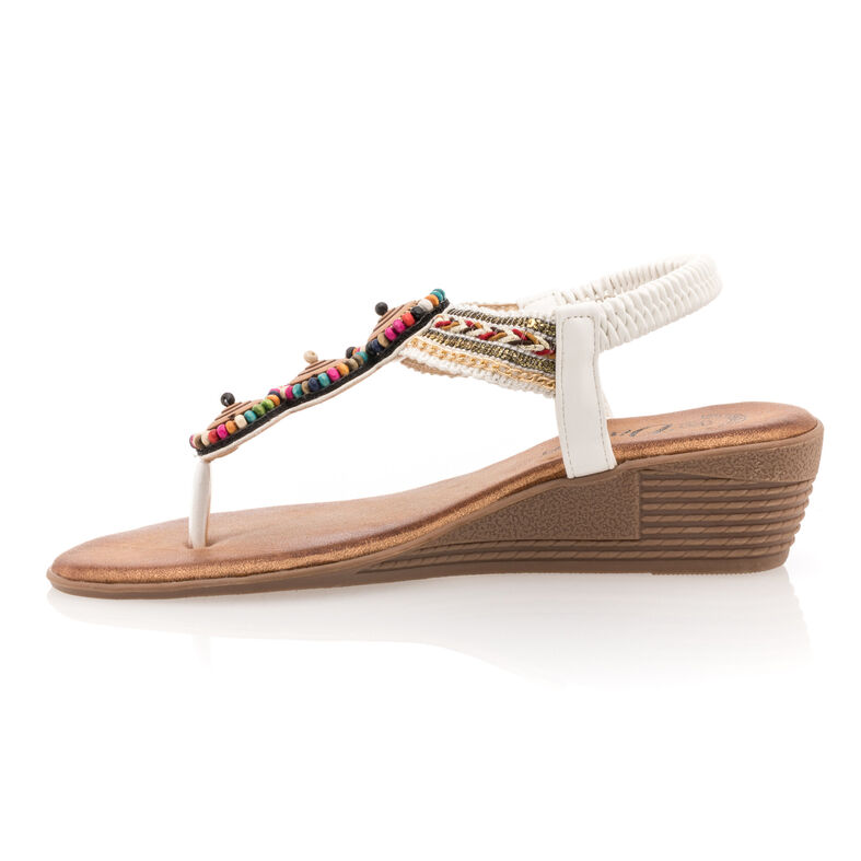 Hvite flip-flops / sandaler til dame