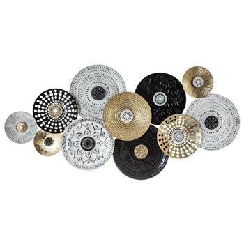 Dekoracja ścienna Met round metalowa
