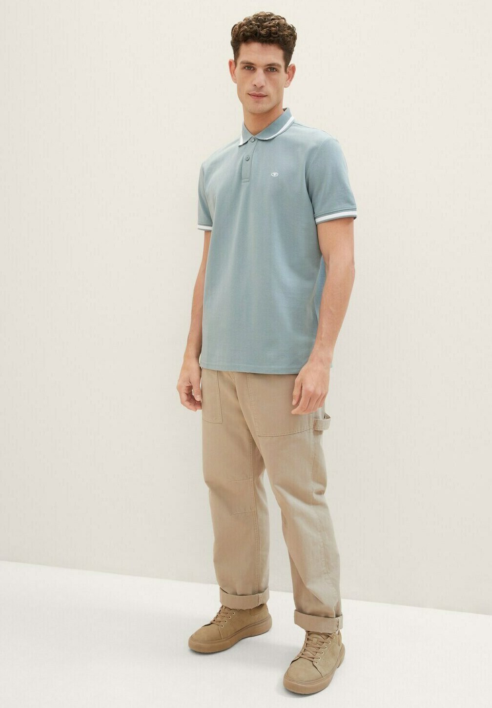 TOM TAILOR DOUBLEPACK POLO - Polo - bleu ciel capitaine