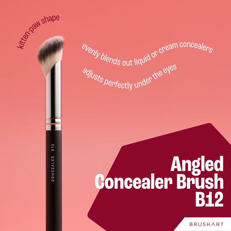 BrushArt Professional B12 abgeschrägter Concealer-Pinsel