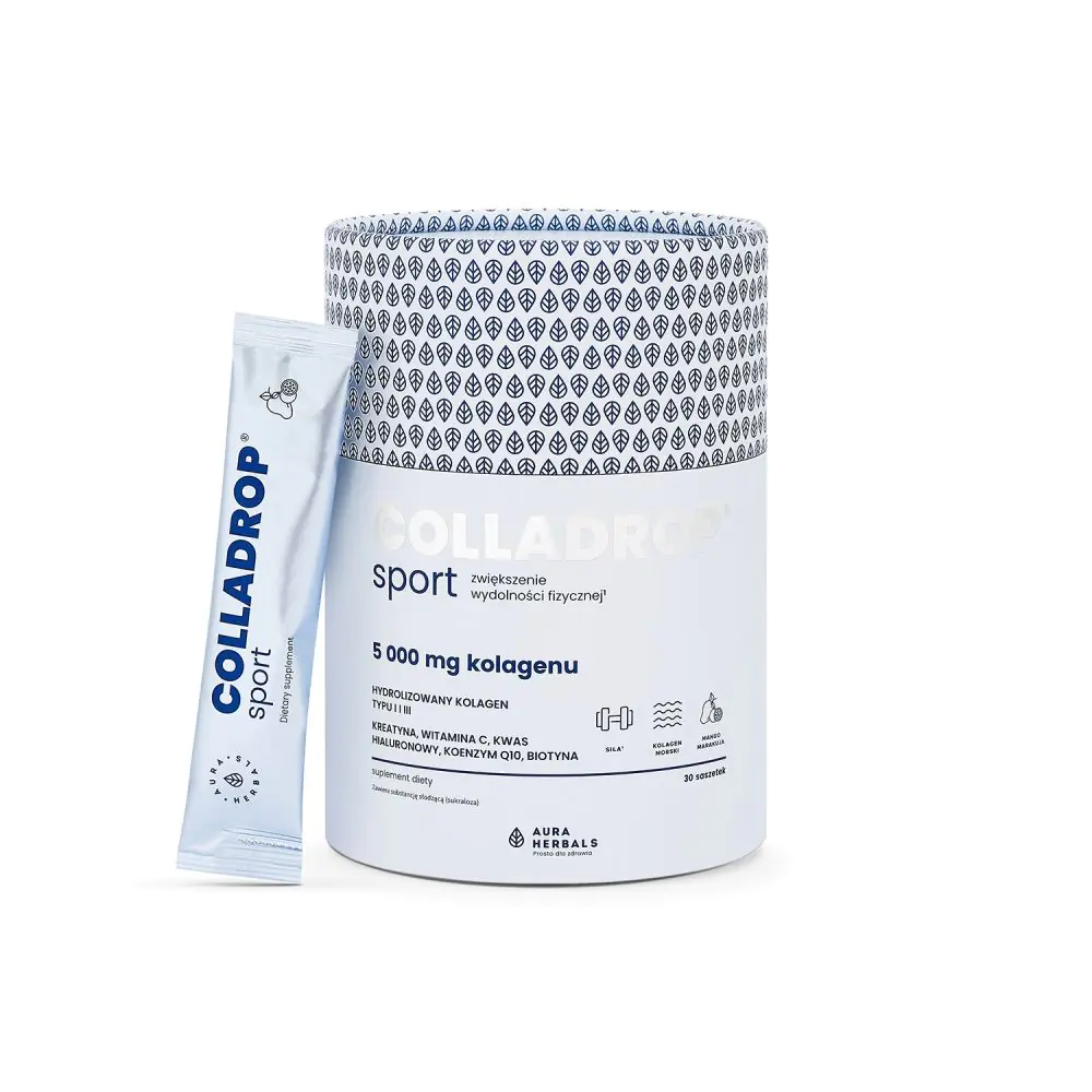 Colladrop Sport Kolagen Morski 5000 mg Mango Marakuja Saszetki